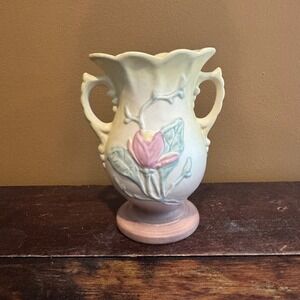 Hull Art Pottery Vase Yellow Magnolia 11 6 1/2 USA Vintage‎ Floral Decor